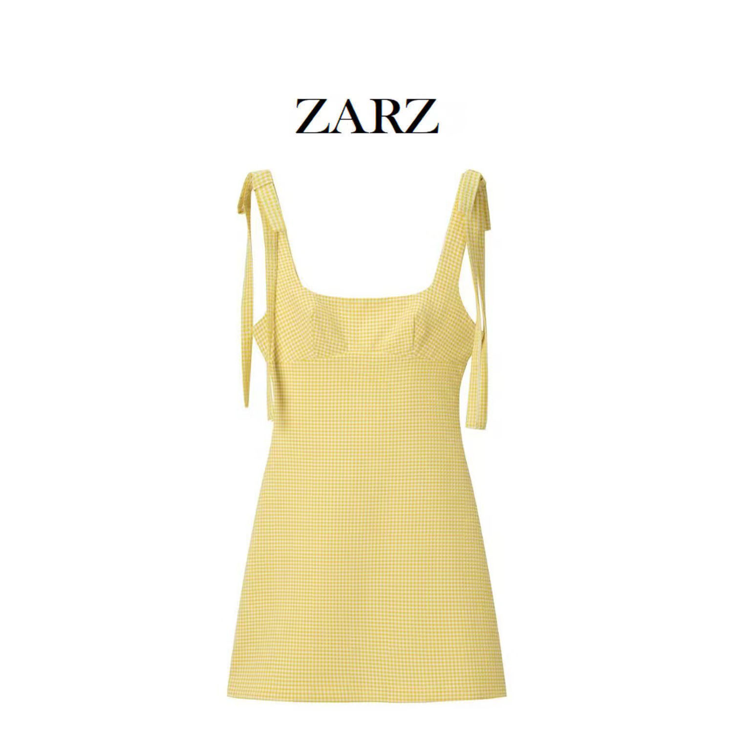 hot Free delivery women dress New fashionable women dress with bowknot and small checkered pattern