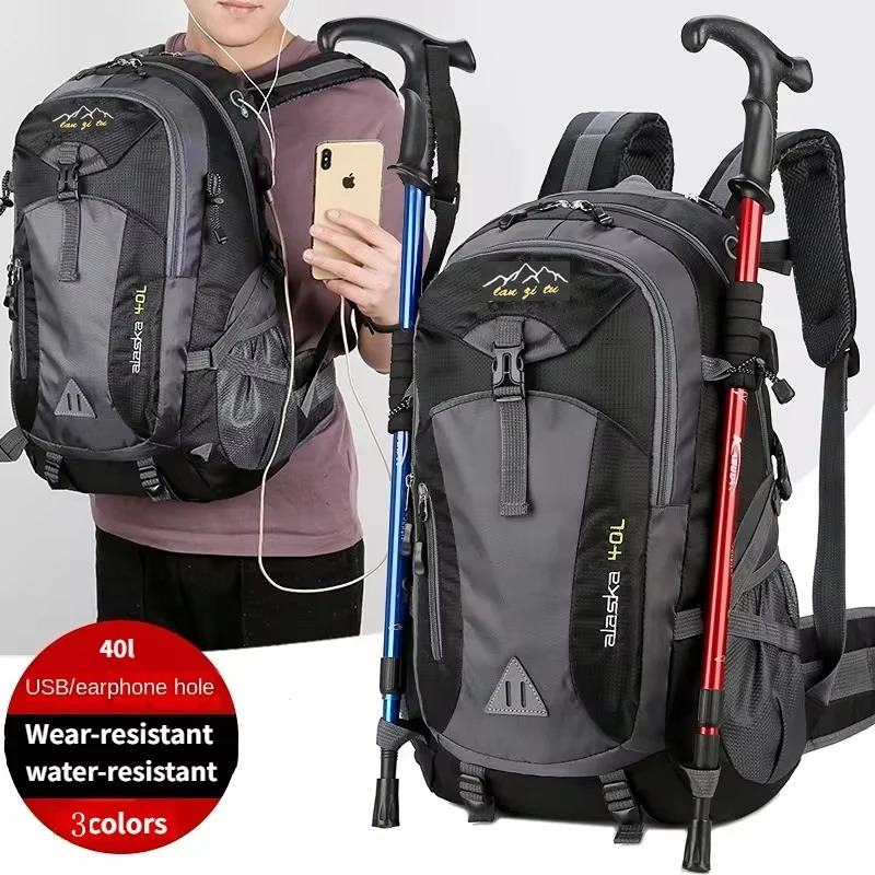 Men Backpack Nylon Waterproof Casual Outdoor Travel Backpack Ladies Hiking Camping Mountaineering Bag Youth Sports Bags 260106