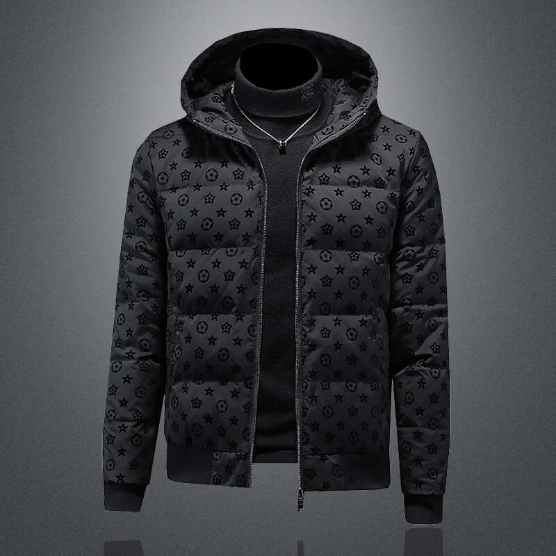 Winter New Men's High-Quality 90 White Duck Hooded Down Jacket European Style Warm Casual Coat Y9986