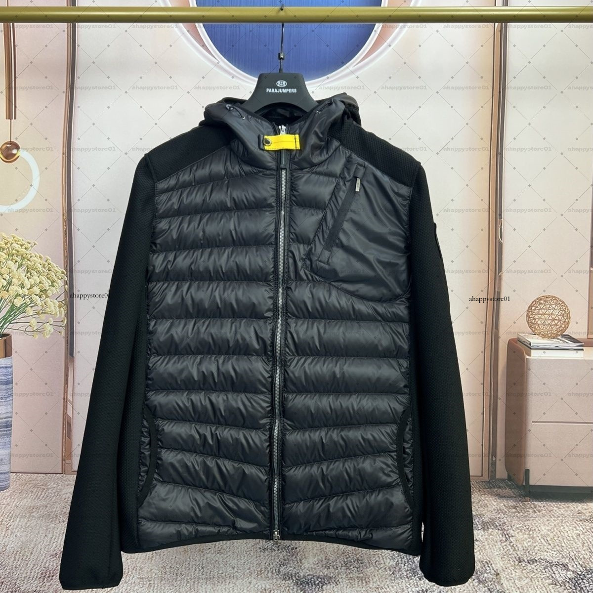 para jumpers jacket Glossy Puffer Jacekt Mens Luxury Down Coat Thickening Warm Detachable Hood Parka Windbreaker Doudoune Luxe man women Jacket 75f