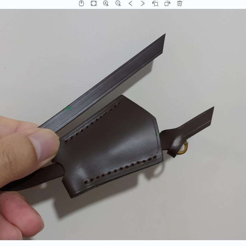 Bag Parts Accessories Top Grade Real Vachetta Vegetable Tanned Calf Leather Key Bell Hanging Name Tag Strap Customization Stamp Service 3 Colors dh293