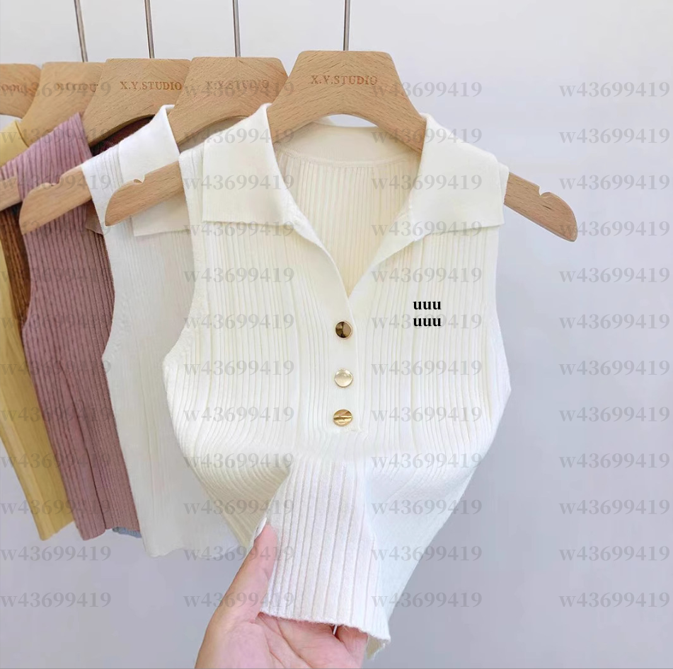 Women's Tanks & Camis Designer Women's Knit T-Shirt Luxury Classic Letter T-Shirt Summer Short Sleeve Fashion High Quality