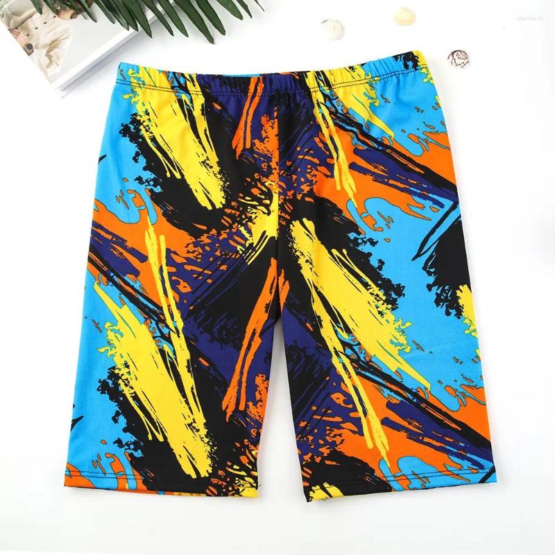 Men's Swimwear Adult Summer 2XL Size Professional Waterproof Quick Drying Man Swimming Trunks Loose Geometric Graphic And Letter Print Z260314