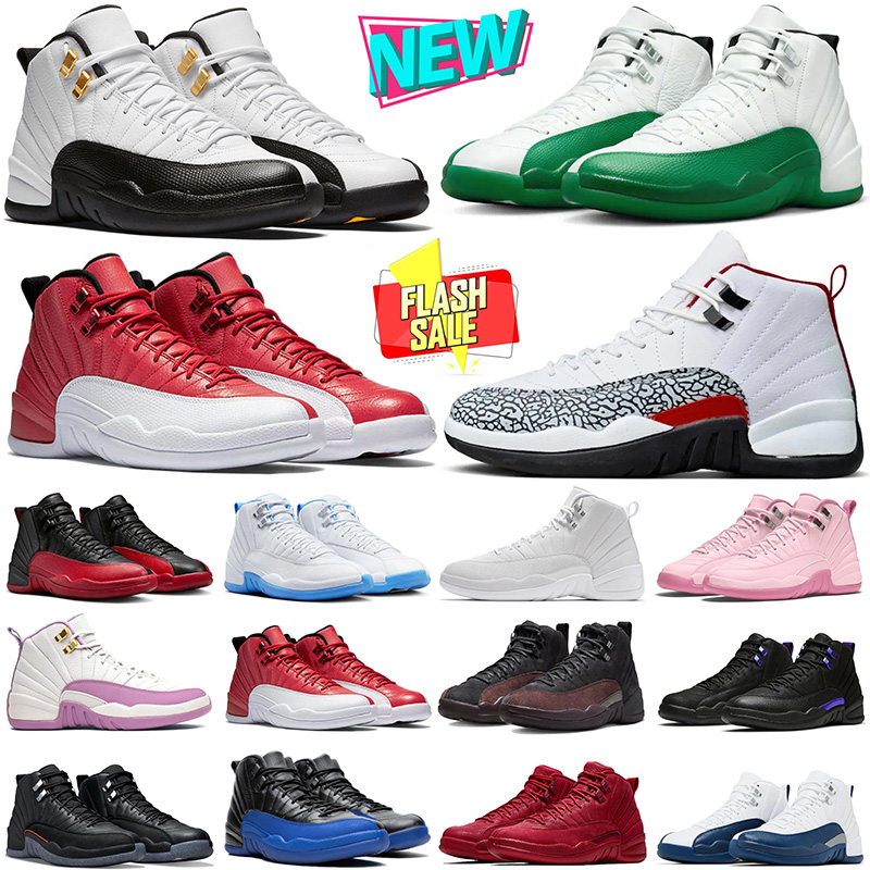 Taxi 12s designer basketball shoes for men women Elephant Print Bucks White Green Blue Pearl Pink mens trainers outdoor sneakers