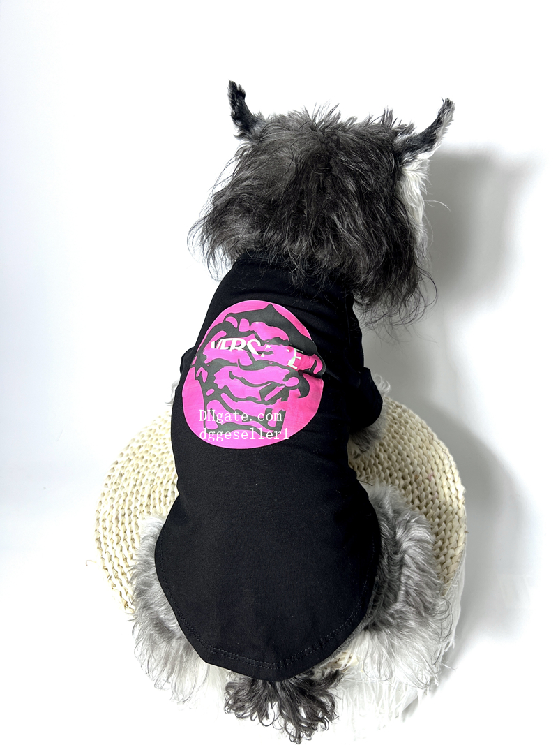 Designer Dog Clothes High-End Pet T-Shirt Bold Graphic Design Premium Fabric Multi Sizes for Small Medium Dogs Luxury Pet Apparel Y425