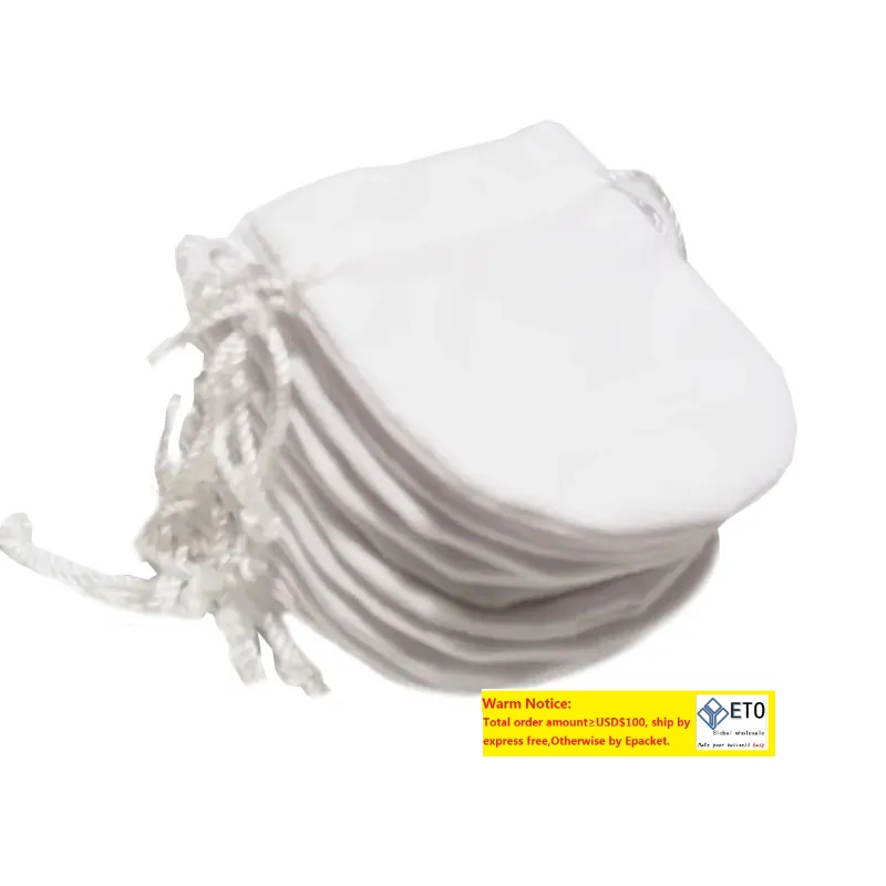 White Cloth Adjustable Jewelry Packing Bags Drawstring Bag For Charm Beads Bracelet Necklace Small Jewelry Pouches Pouches Wholesale Price LL