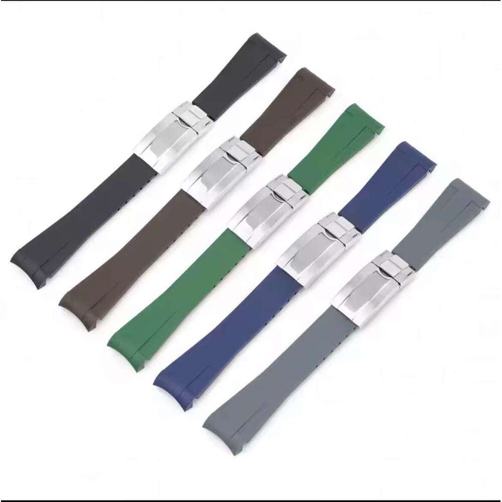 20mm Rubber Strap for Water Ghost Wristband for Oysterflex Curved End Band Sile Men Sport Belt z250715U3XM