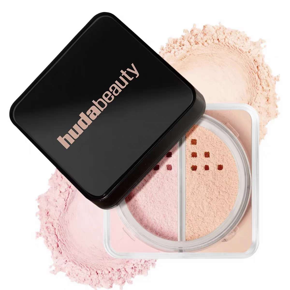 HUDA Beauty Two Tone Loose Powder Setting Powder Face Loose Baking Setting Powder Poudre Easy Bake Fixation Natural Face Finishing Beauty Cosmetics