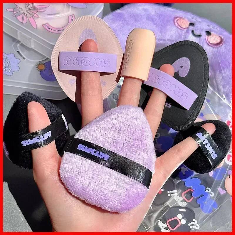 Bestseller ART3M1S Powder Puff Flocking large double-sided Pai Ling sister small fingers Hey Black Dun Setting Tools ddmyHappy