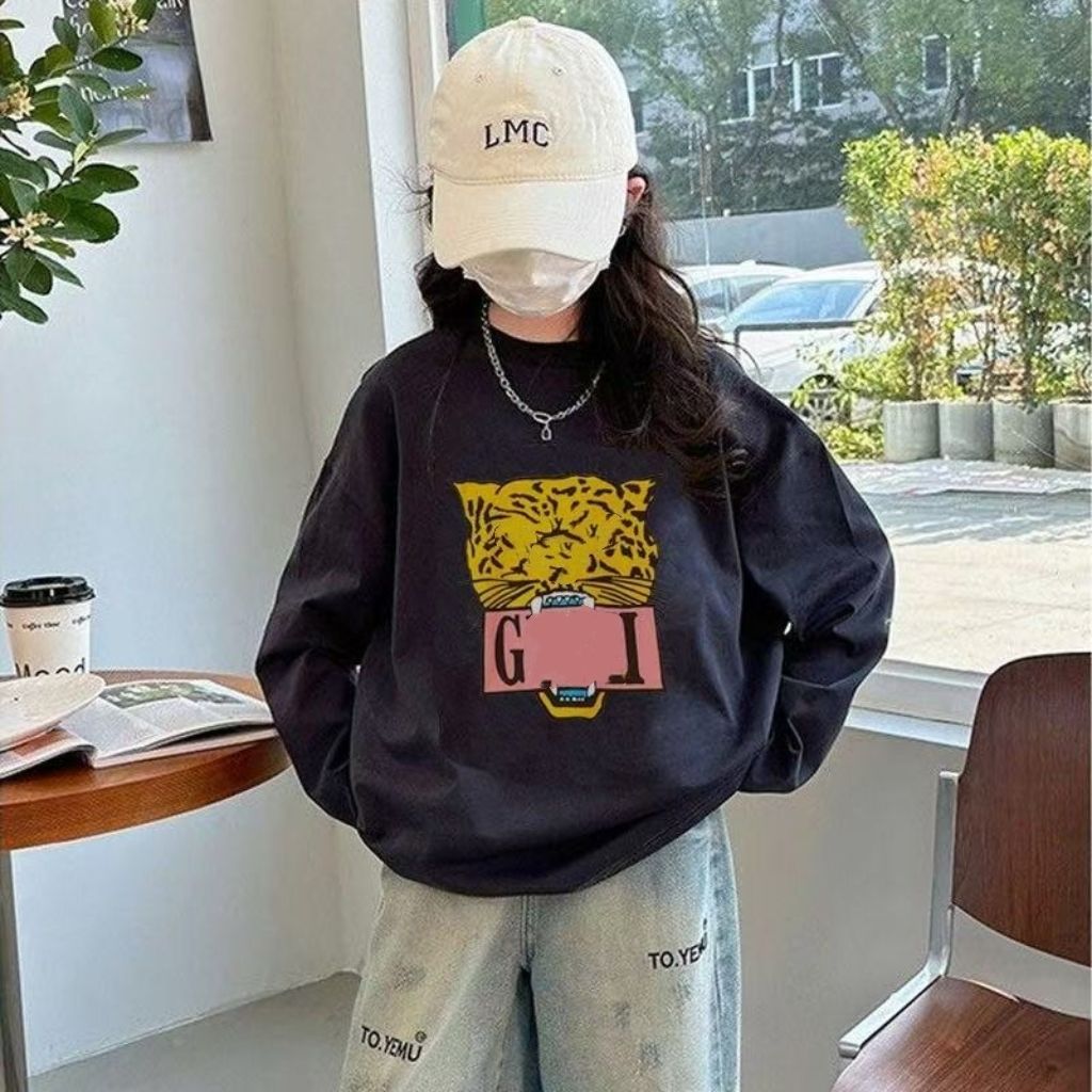 Designer Letter Printed T-shirt For Children Luxurious Baby Kid long sleeves Cotton Tops Tee Boys Girls Costume Brand T Shirts 50 models