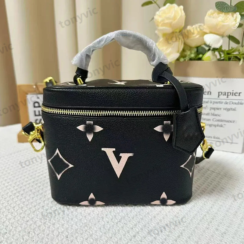 Womens Makeup Bags Leather Cosmetic Cases Designer Toiletry Pouch Box Bag Womans Luxury Make up Bag Wash Trendy Crossbody Bags Purse Clutch Bags Purse Wallet