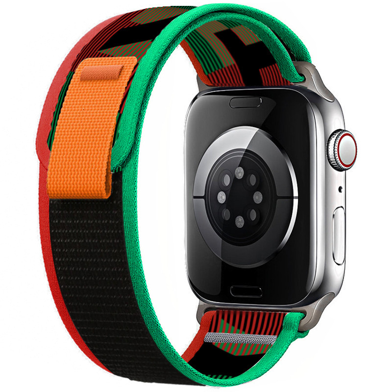 Nylon suitable for Apple iWatch 8 Ultra adjustable nylon woven loop strap