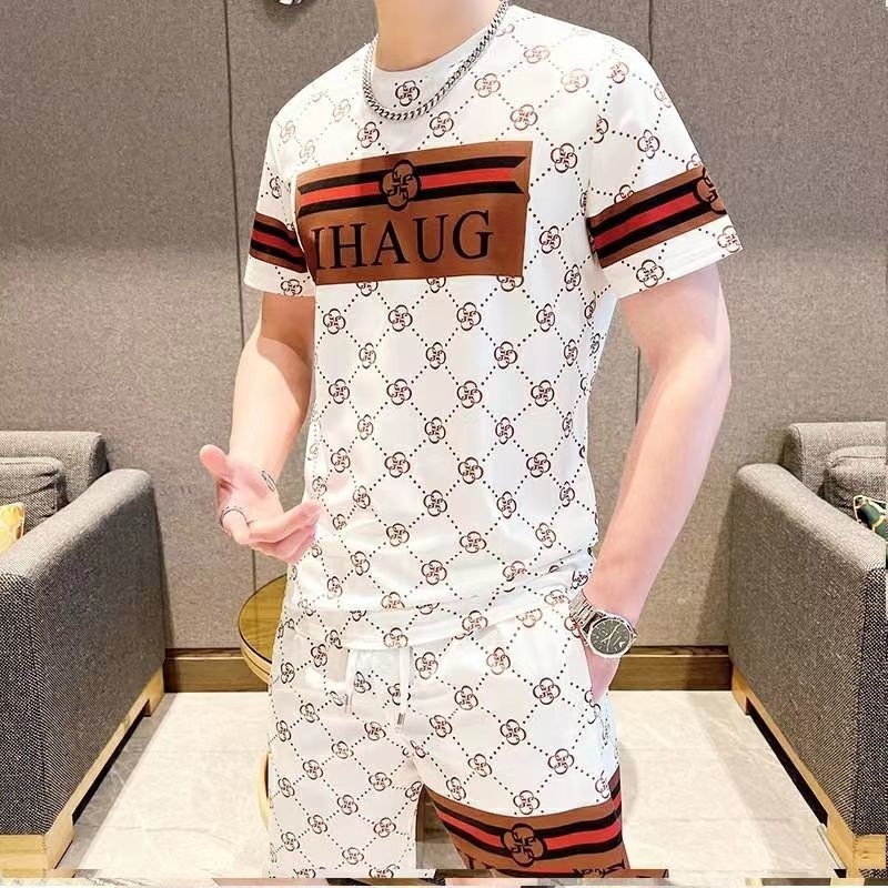 2026 New Designer Clothing - European Casual Suit For Men Summer Fashion Loose And Oversized Style Trendy And Fashionable Luxury Brand Short Style