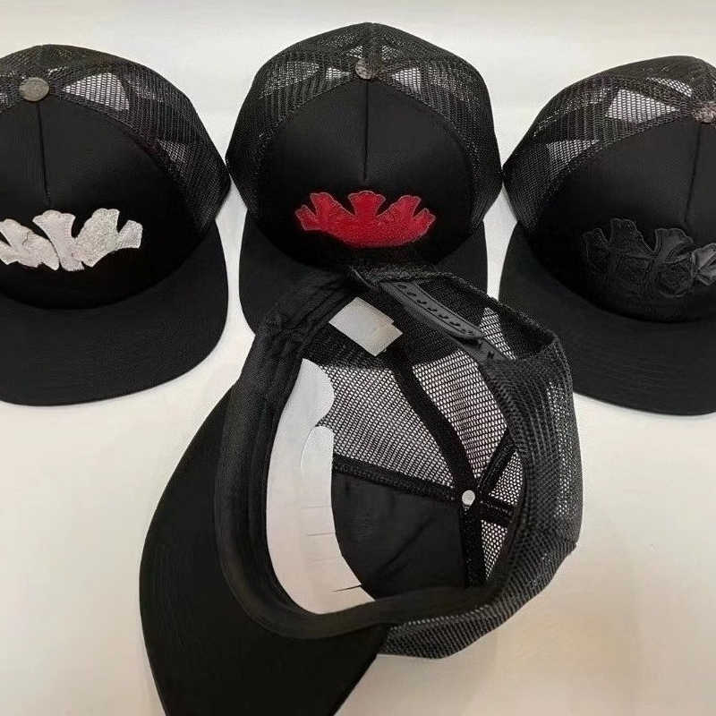 New Style American Ball Caps Streetwear Summer 3 Crosses Trucker Cap for Couples Luxury Baseball Cap
