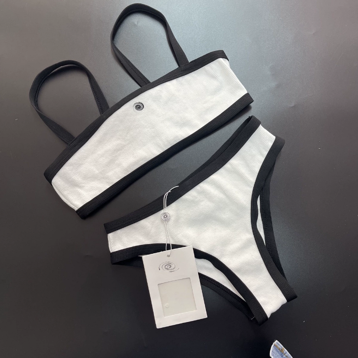 Women's Swimwear Two-piece Swimsuit Sexy Strap Style Backless Bra Slimming Bikini Summer