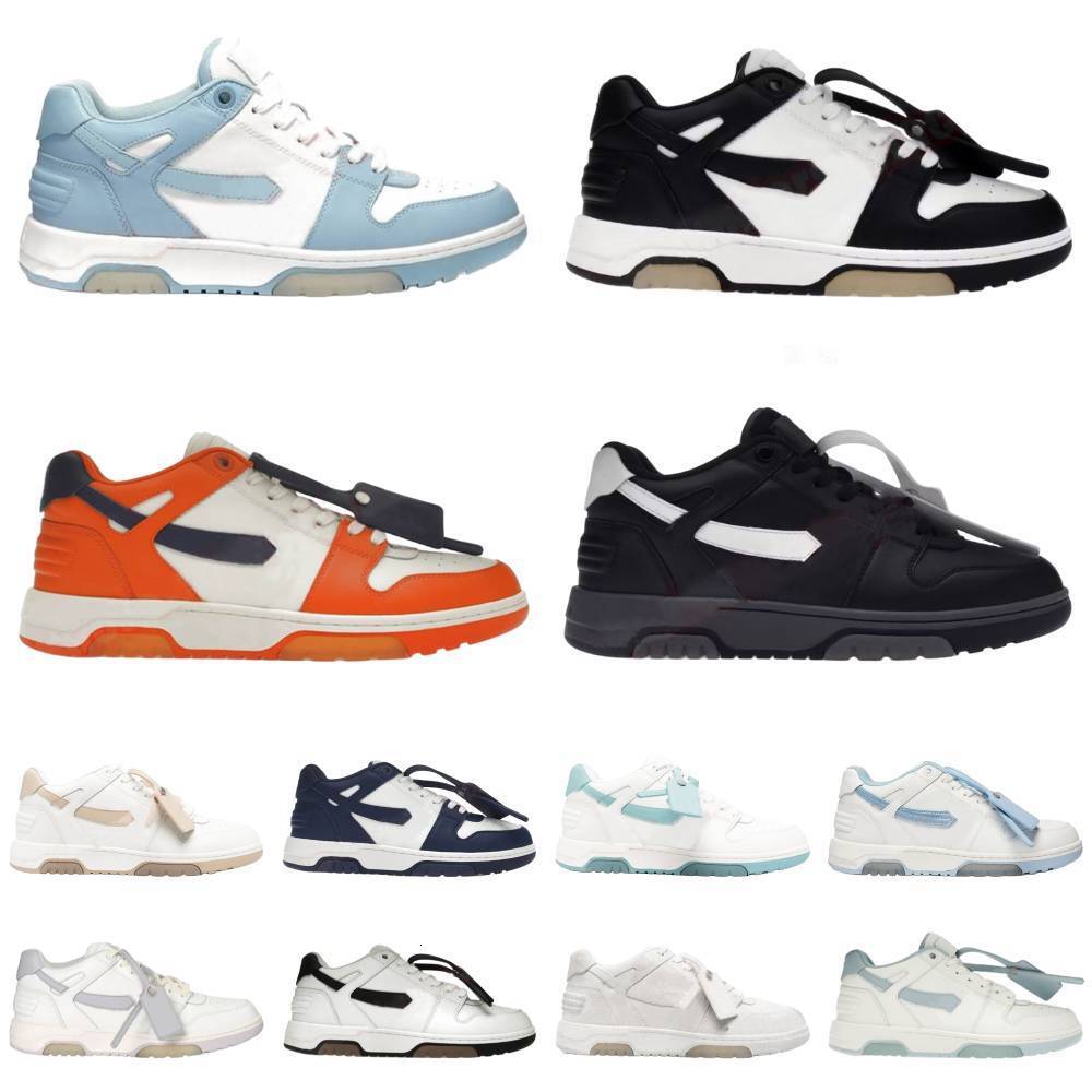 Designer Out Of Offices Shoes Trainers Mens Womens White Black Red Blue Grey Calf Leather Panda Tops Lemon OOO Plateforme Casual Shoe Luxury Couples Outdoor Sneaker