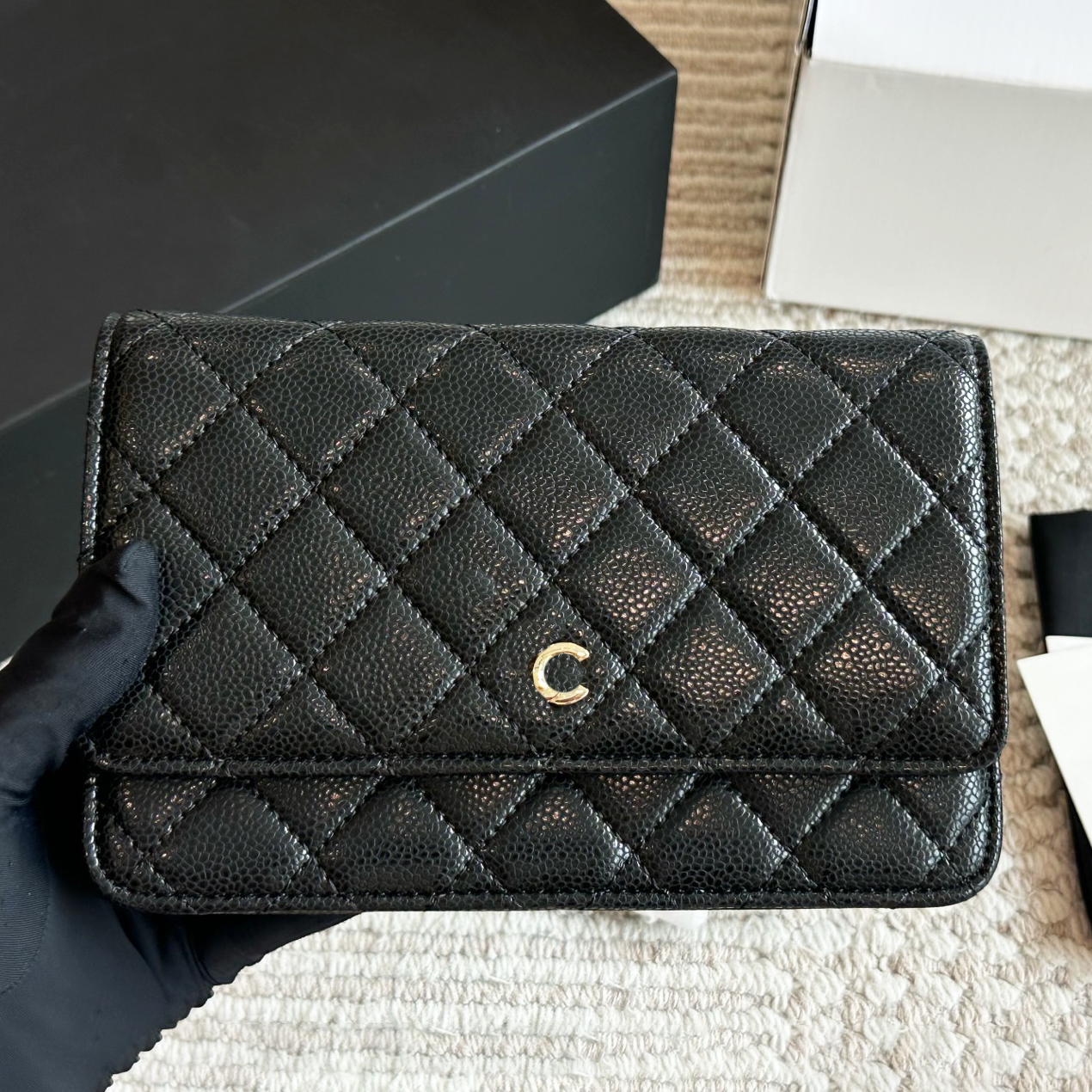 Designer bags Gold silver Chain wallet Womens woc envelope Bag Luxury handbags sheepskin caviar Shoulder bag fashion Clutch crossbody bag diamond pattern Purses