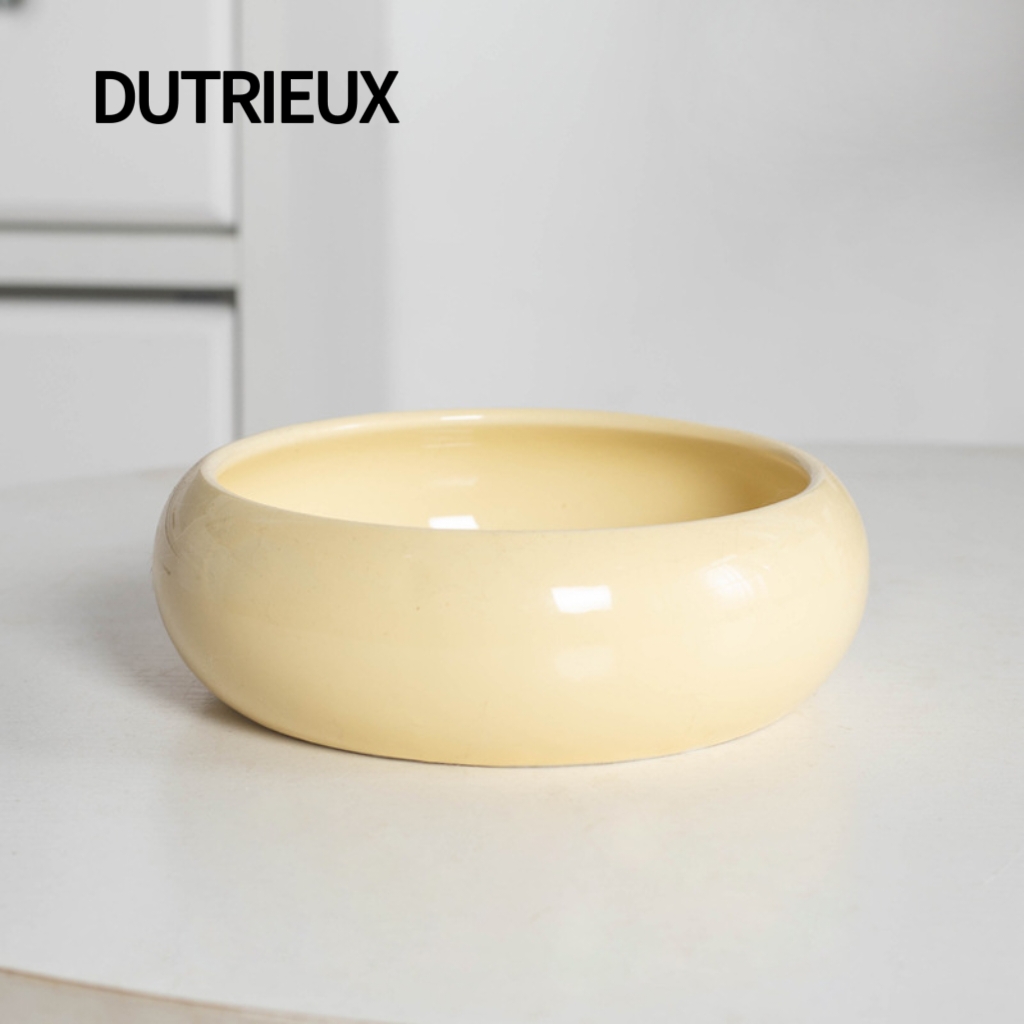 KK190 High-legged cat bowl with neck support, made of ceramic, large capacity, wide mouth, and tip-over resistant.