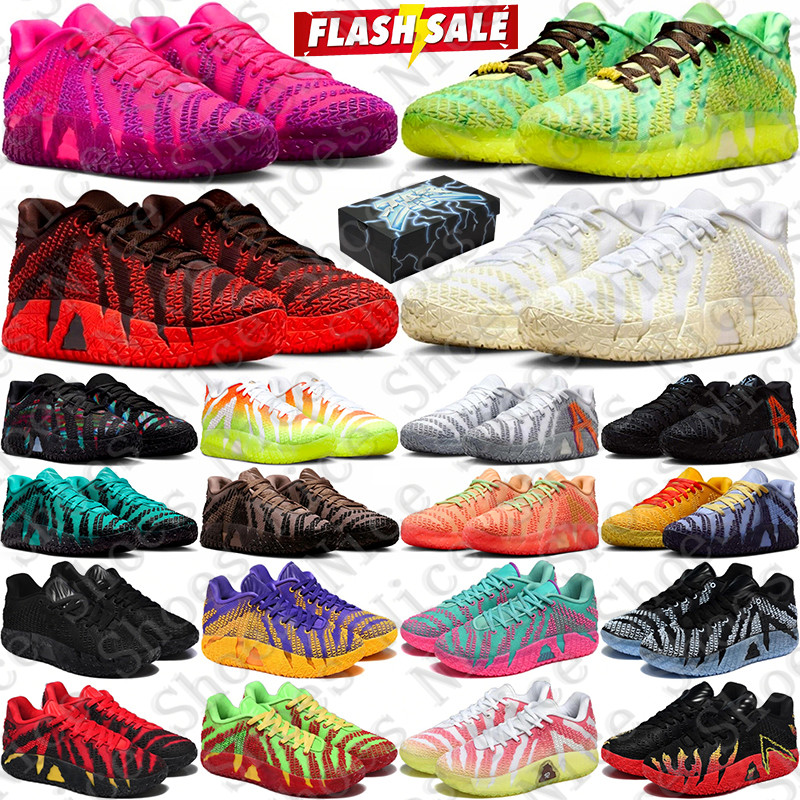 With Box Designer ja morant 3 Basketball Shoes ja3 3s sneakers for mens womens Showstopper Spooky Season black Light Show trainers Sports runners size 36-46