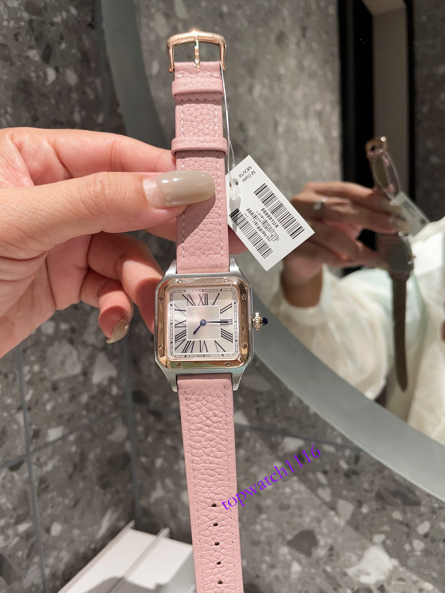 watch leather fashion quartz santusiy designer women luxury classic domont watch lady gift packing 166
