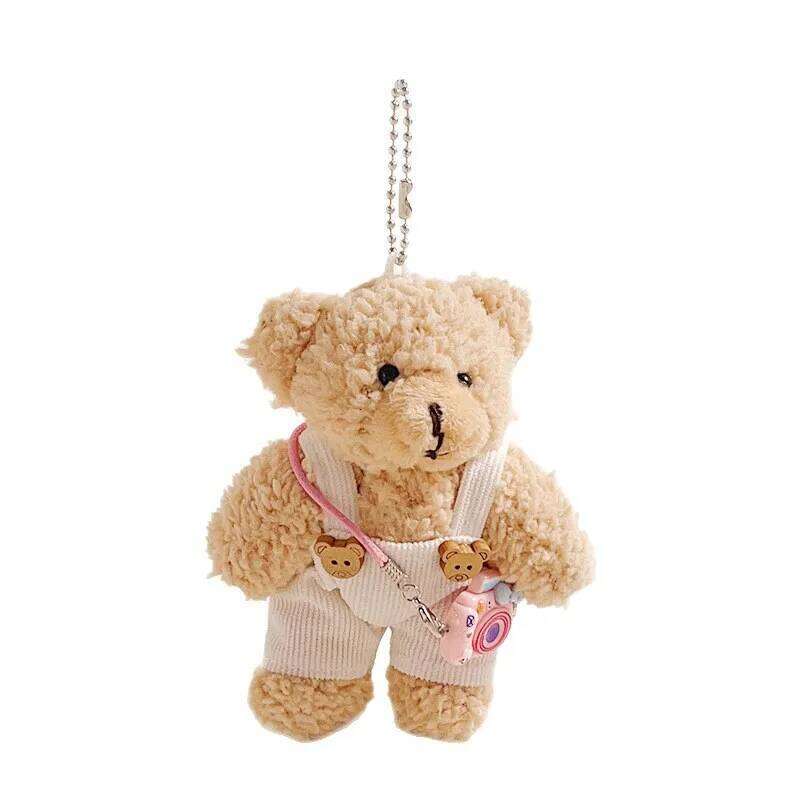 New Sweet Style Key Chain Cute Valentine's Day Gift For Girls Plush Doll Teddy Bear Bag Pendant XJ260106