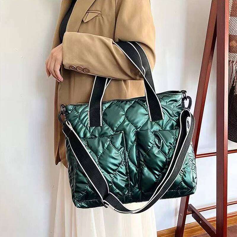 Chic Quilted Shoulder Lightweight Adjustable Strap Casual Multi Color Tote for Daily Commute Functional Bag 1100368158