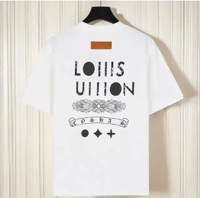 Men's tshirt designer tshirt casual 100% pure cotton high-end luxury cotton couple tshirt short sleeved loose casual men's clothing