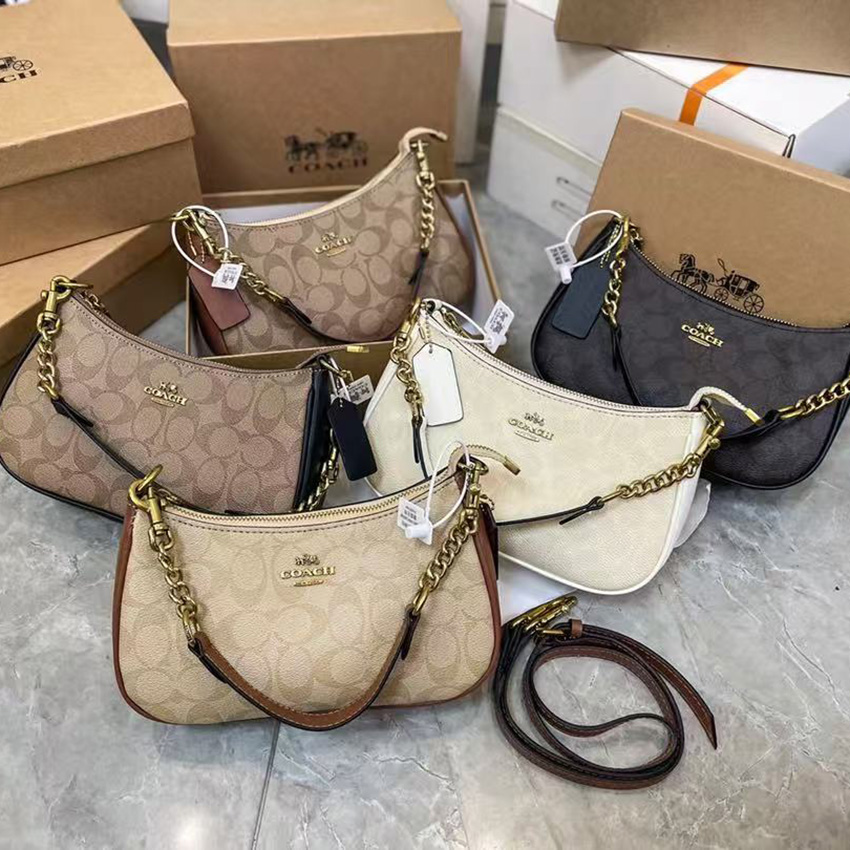 coachbags tabby luxury designer bag designer crossbody bag coach bag teri shoulder bag women classic old flower shoulder casual handheld chain bag half moon bags