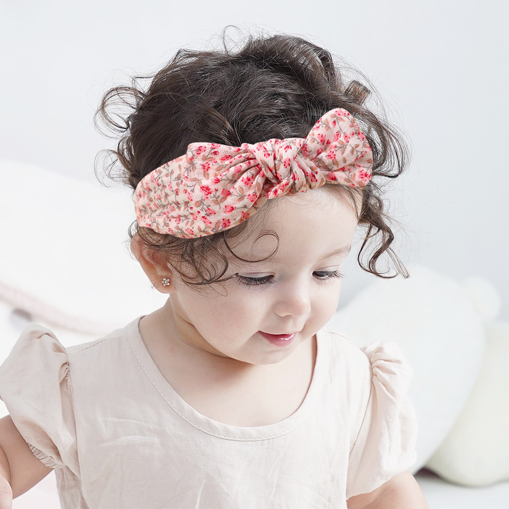 3Pcs/set Newborn Infant Elastic Soft Headband for Baby Hair Accessories Toddler Bows Headwear Kids Bandage Bowknot Headscarf U2023