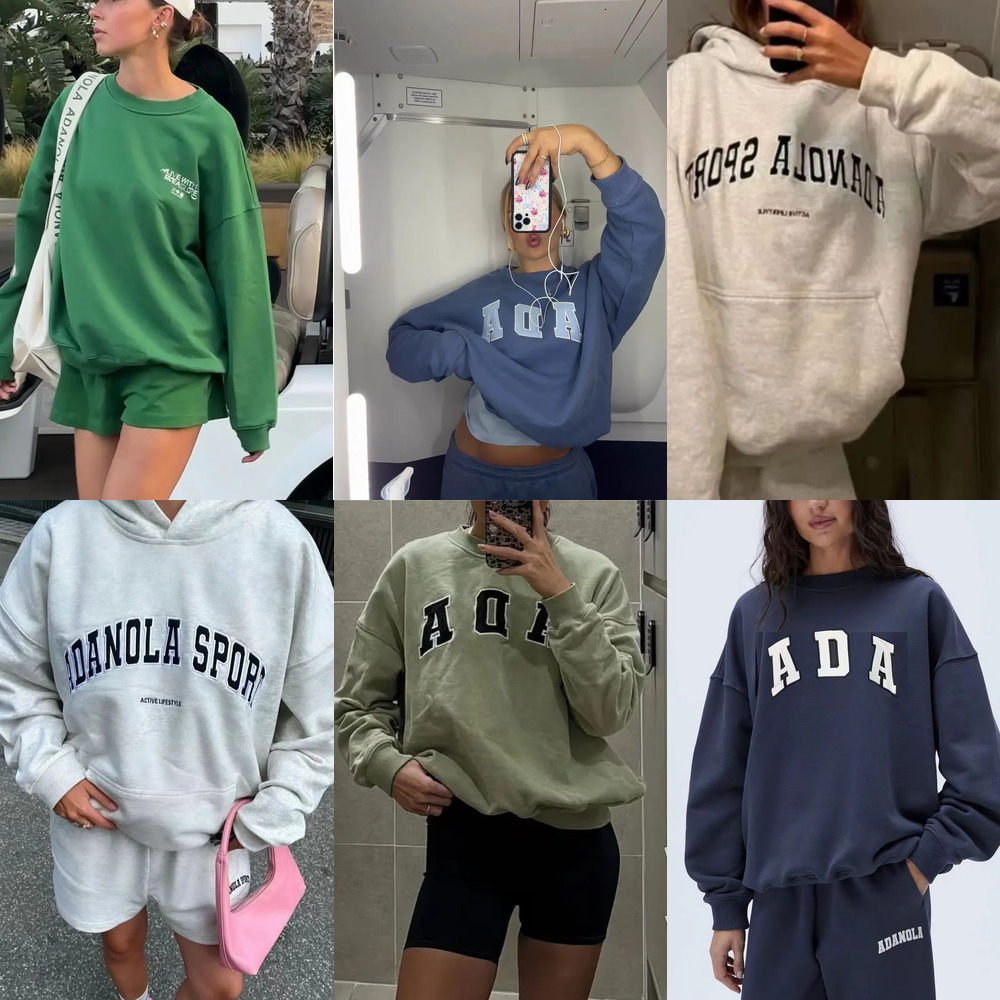 Adonola Hoodie Women's High Quality Sweatshirts Fashion Ada Hoodie Clothing Sleeve Logo Long Sleeve Pullover Man Casual Sportswear Adanolalies Hoodie 604