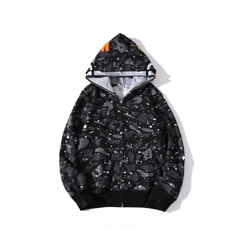 Designer Hoodie Men Jacket Coat Sweatshirt Woman Clothe Shark Hoodie Zip Up Men Clothes Hoody Pullover Cotton Letter Long Sleeve Casual Men Jacket Hoodie Cc5