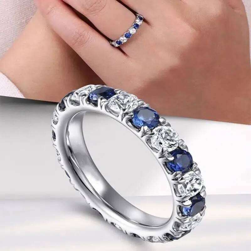 Cubic Zirconia Promise Rings for Women Wedding Engagement Bands Accessories Fashion Jewelry Gifts 2025 New
