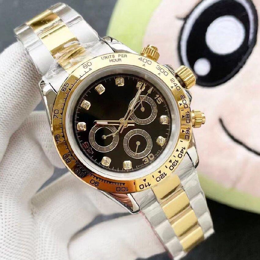 AAA branded men's watch, diamond watch, automatic mechanical designer watch, sapphire 40mm sports and leisure rubber strap watch, stainless steel waterproof watch