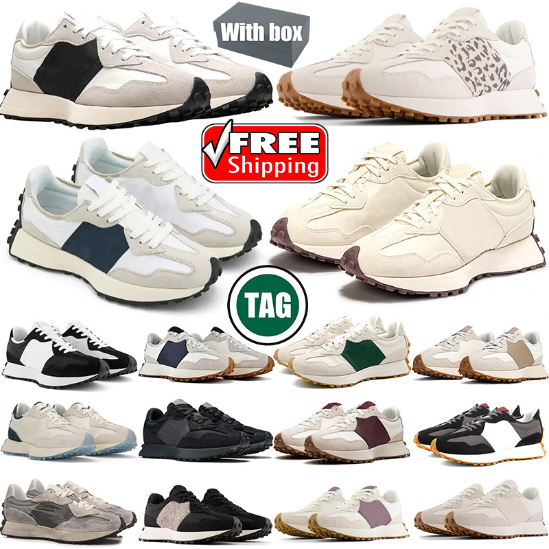 Free shipping with box designer running shoes new 327 chaussure White Black leopard print green Pink Glow Sky Blue outdoor men women sports outdoor shoe