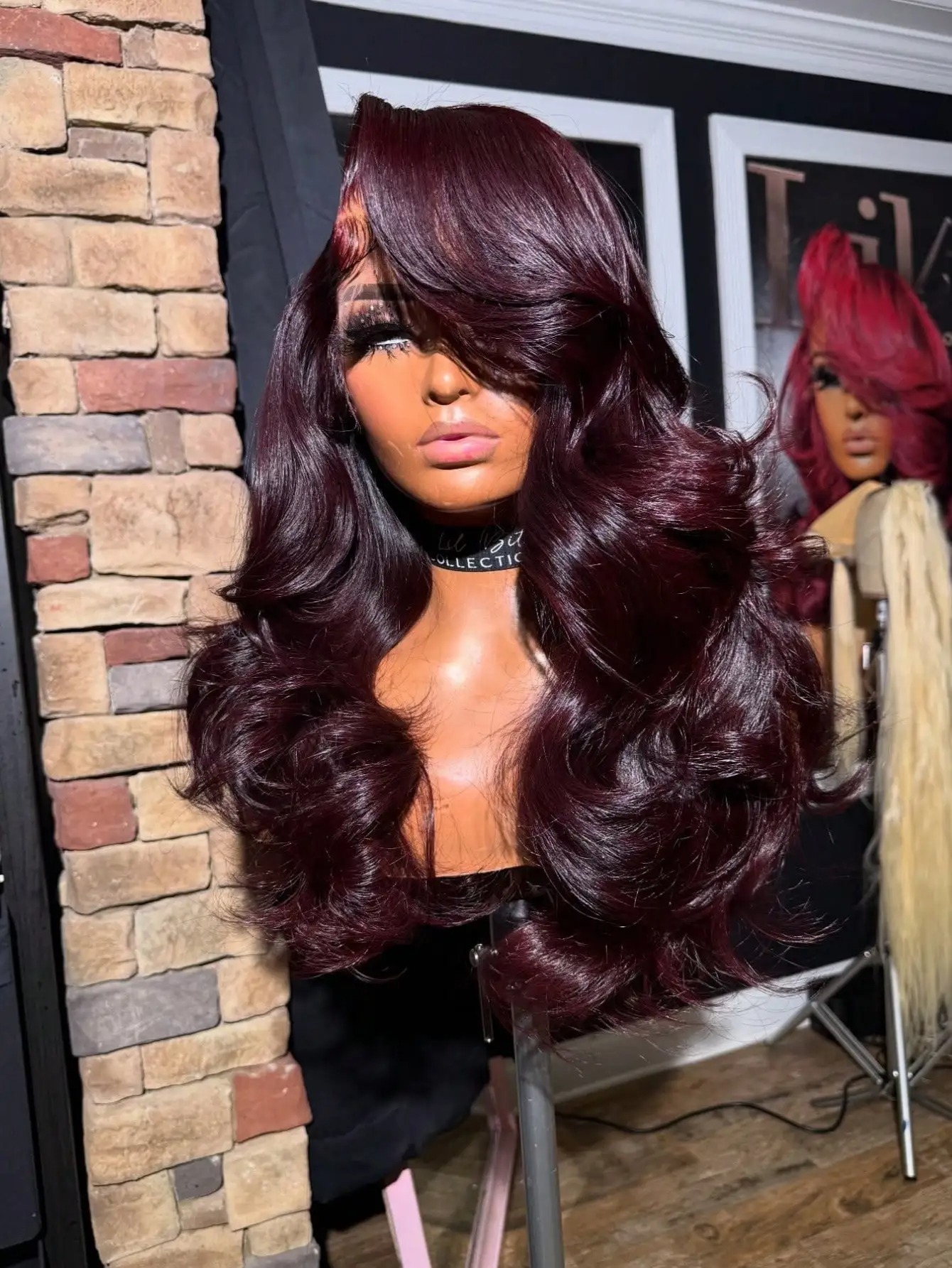 Dark Burgundy Wig Body Wave Human Hair Wigs 180 Density 13x4 13x6 HD Lace Frontal Wig Pre Plucked Dark Purple Transparent Daily Ready To Wear Cosplay For Women