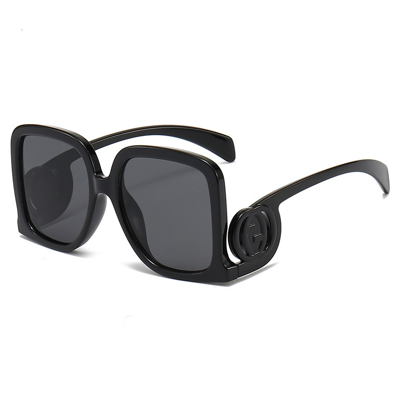 New Fashion Square Large Frame Personality European and American Runway Luxury High-end Ins Internet Celebrity Same Style Sunglasses Trend