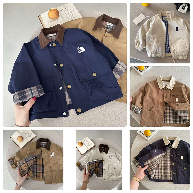 Designer Kids Jacket Luxury Kids Coat Outdoor Boys Girls Jackets Windproof Children Jacket Casual Kids Clothes Long Sleeves Boy Coats