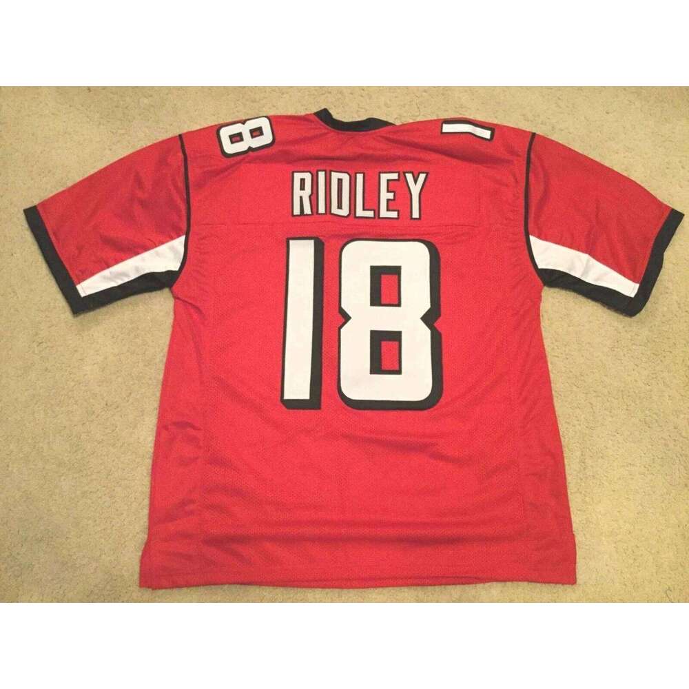 CUSTOM Sewn Stitched Calvin Ridley Red Football Jersey Add any name number size XS-5XL 6XL