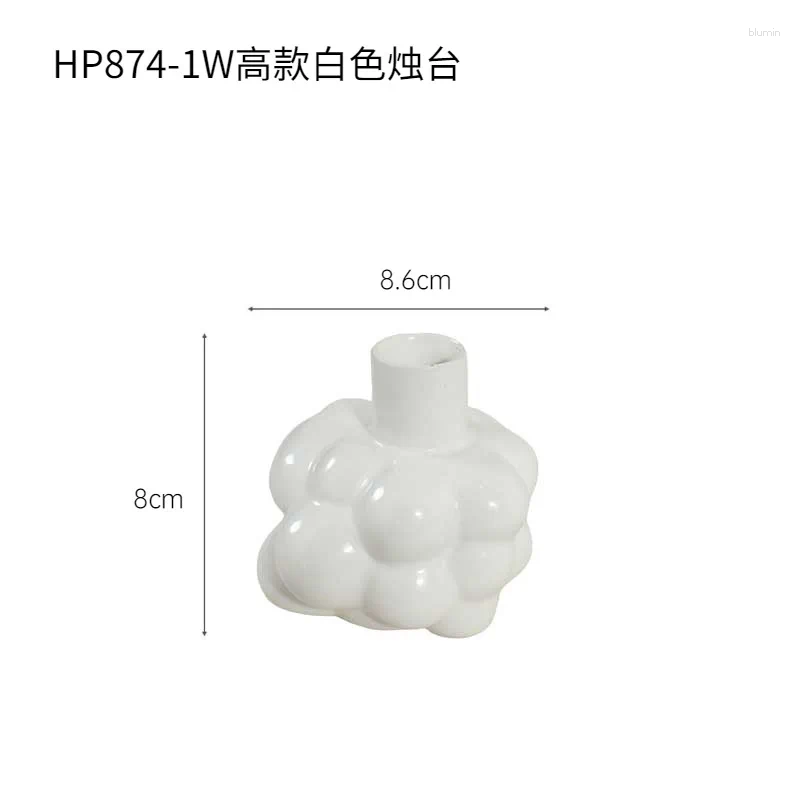 2026 New Candle Holders Ceramic Holder Candelabrum Abstract Irregular Bubble Ornament Candlestick Home Decoration Accessories Free Shipping H260310