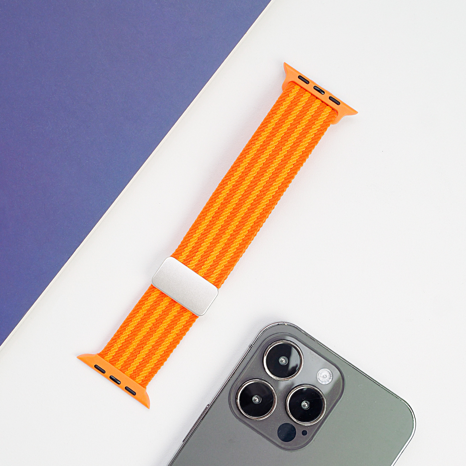 Suitable for S11 Nylon Woven Elastic Magnetic Buckle Apple S109 Huawei GT5/4 Watch Band
