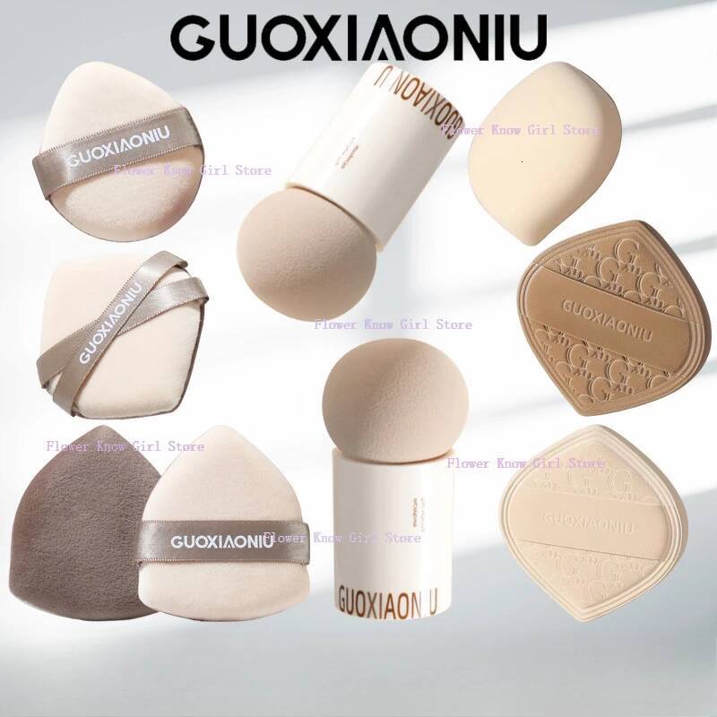 Bestseller Guo Xiaoniu powder puff milk coffee air cushion super soft docile liquid foundation dry and wet dual-use beauty egg ddmyHappy