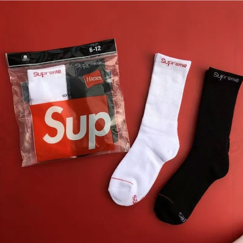 supremely socks designer socks luxury mens socks 100% cotton men socks high quality sports casual chaussette breathable sock 2 pairs pack hip hop socks