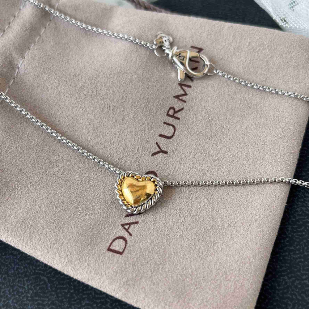 Pendant Necklaces Designer David Jewelry Yurmabs Heart Color Black Necklace Gold Cross Microcrystalline Zircon Necklace Fashion Jewelry Cross Pendant AA
