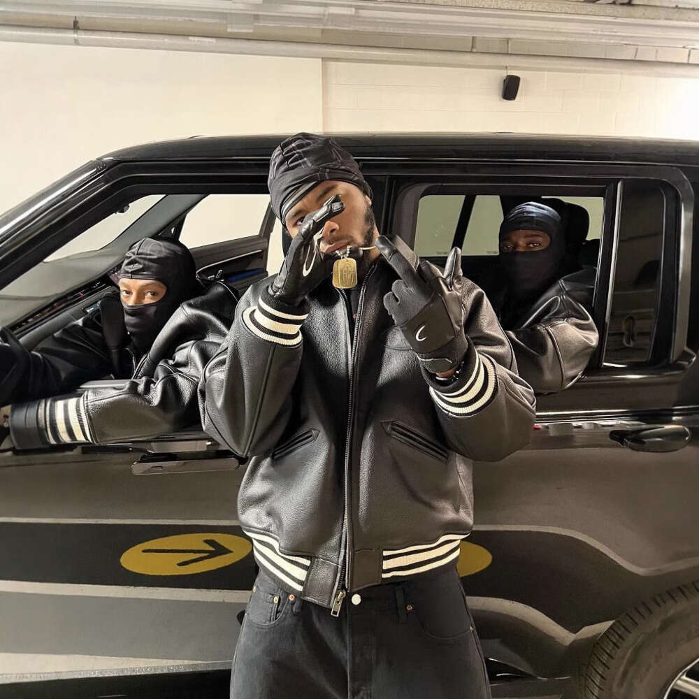 Corteizitys Jacket Men's Jackets Designer 25Fw Men USA Size Quality PU Leather Loose Jacket Fashion 3D Embroidery Warm Winter Motorcycle Jacket 209