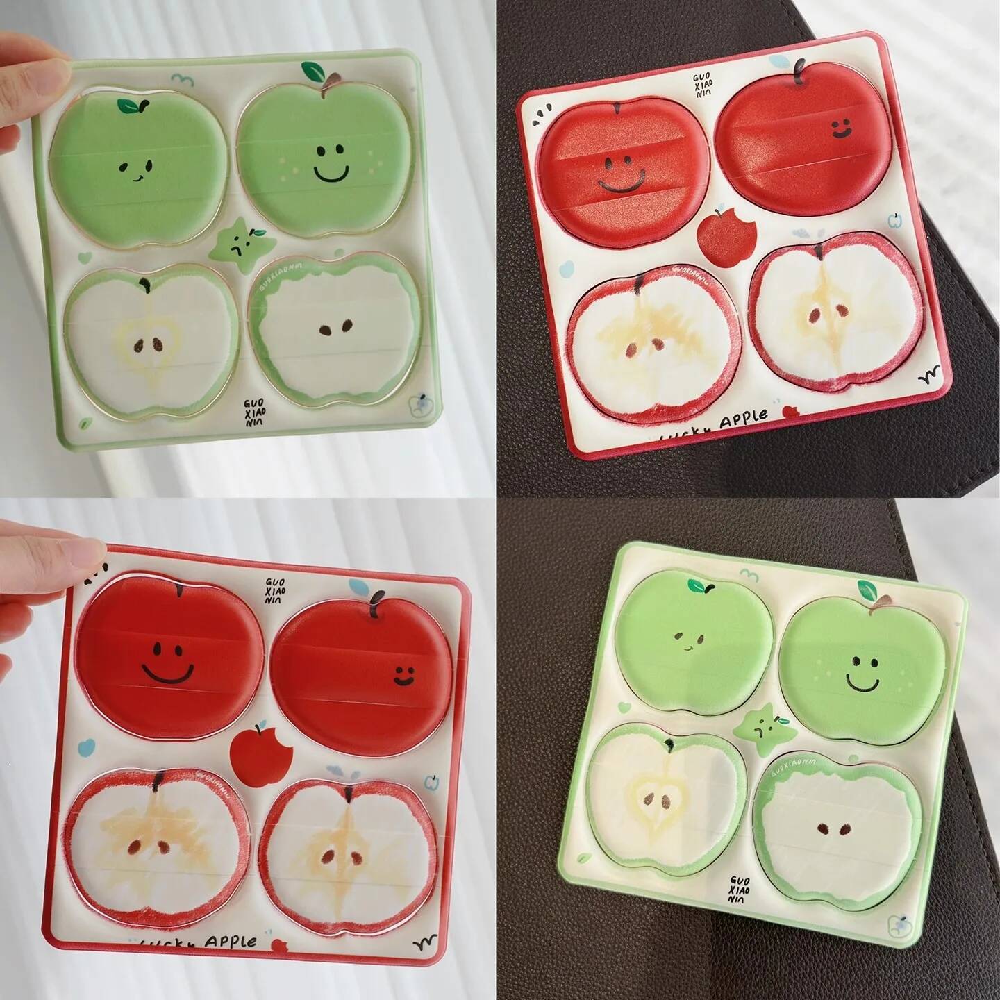 Bestseller Guo Xiaoniu Apple Marshmallow Powder Puff Liquid Foundation Dry and Wet Dual-purpose Concealer Sticker Air Cushion ddmyHappy