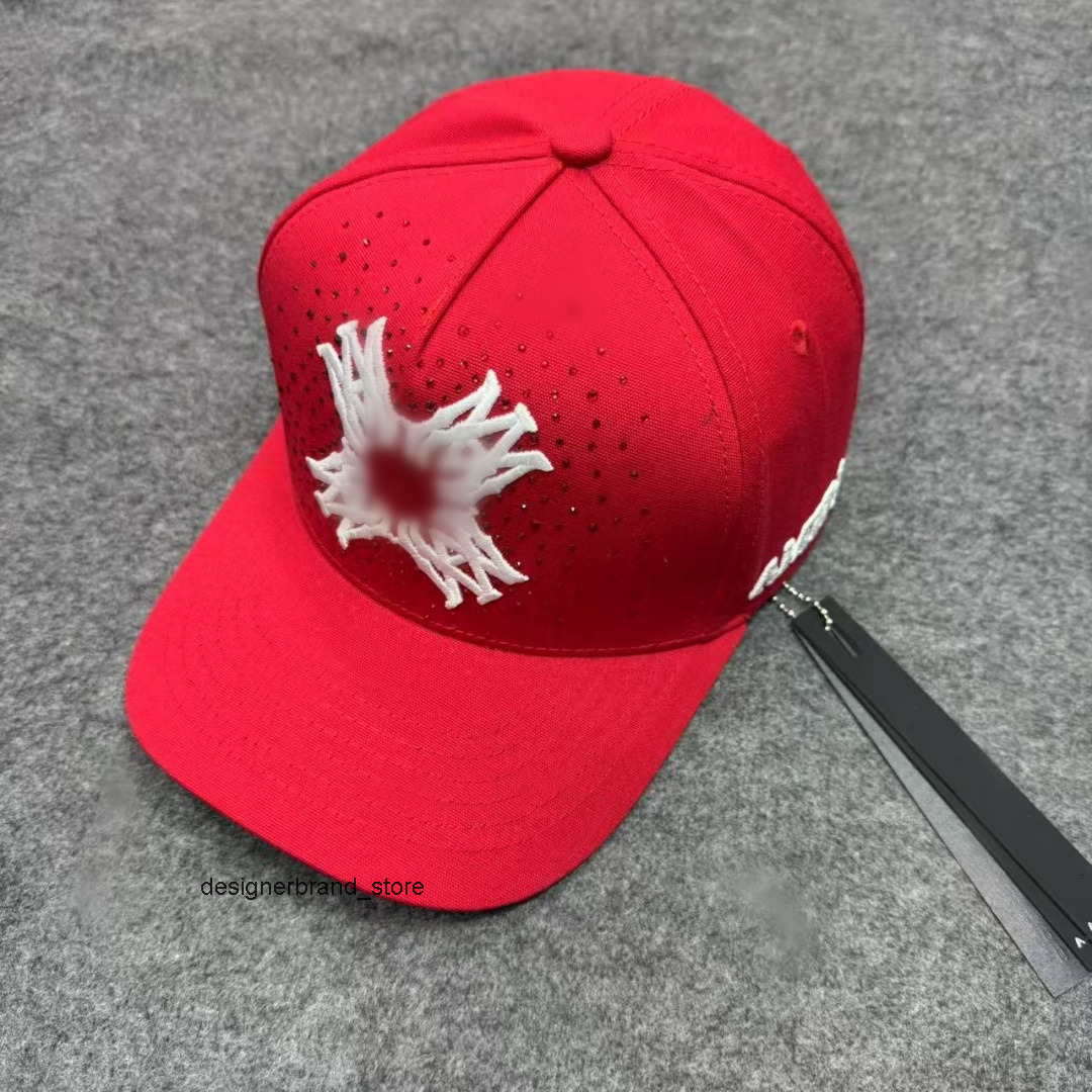 red hat luxury baseball cap high quality for men and women ball cap trendy brand sun amirilies protection sunshade trucker hat OFYP