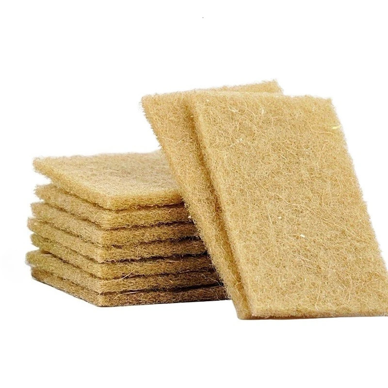 20Pcs Scratch Sisal Cleaning Sponges Dishes Microfiber Kitchen Cloth Dishwashing Pan Pot Scouring Pad 260106