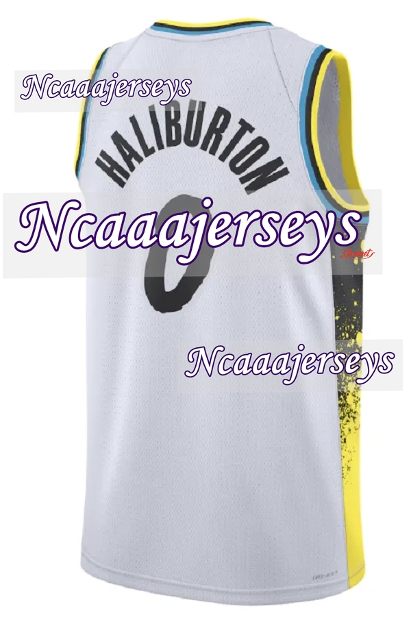 2025-26 Tyrese Haliburton 0 Turner Custom Basketball Jersey Pascal Siakam 43 Victor Oladipo Stitched Custom Any Number Name