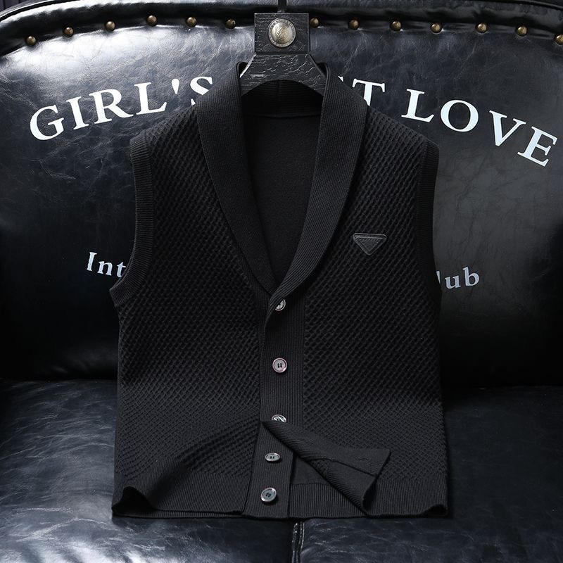 2026 New Style Men's Bear Pattern Printed Fashion Hoodie Luxury Autumn/winter Stylish Multi-purpose Thick Knitted Sweater Long-sleeved Round Coll