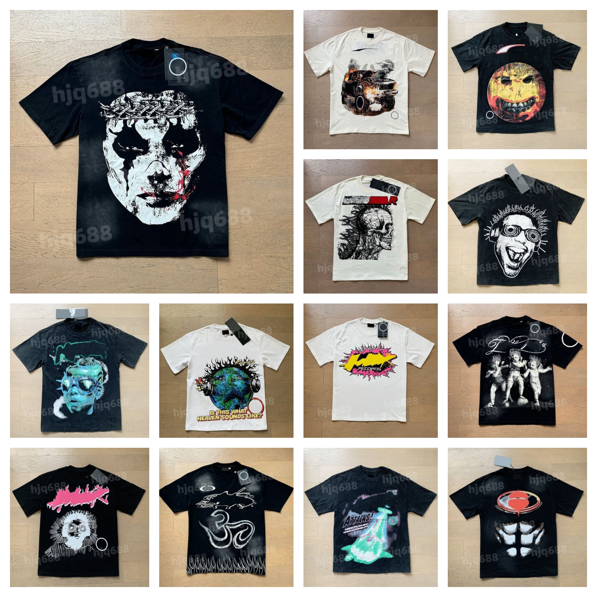 designer t shirt mens tshirt Quality Streetwear Hip Hop graphic tee Fashion T Shirt Short Sleeve Tshirts Tops High Street Retro Womens T-shirt US Size S-XL